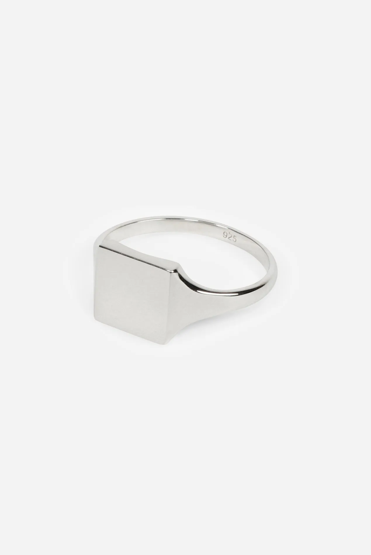 Type 011 Slim Square Signet 925 Sterling Silver sold by Saturdays New York City product image thumbnail 2