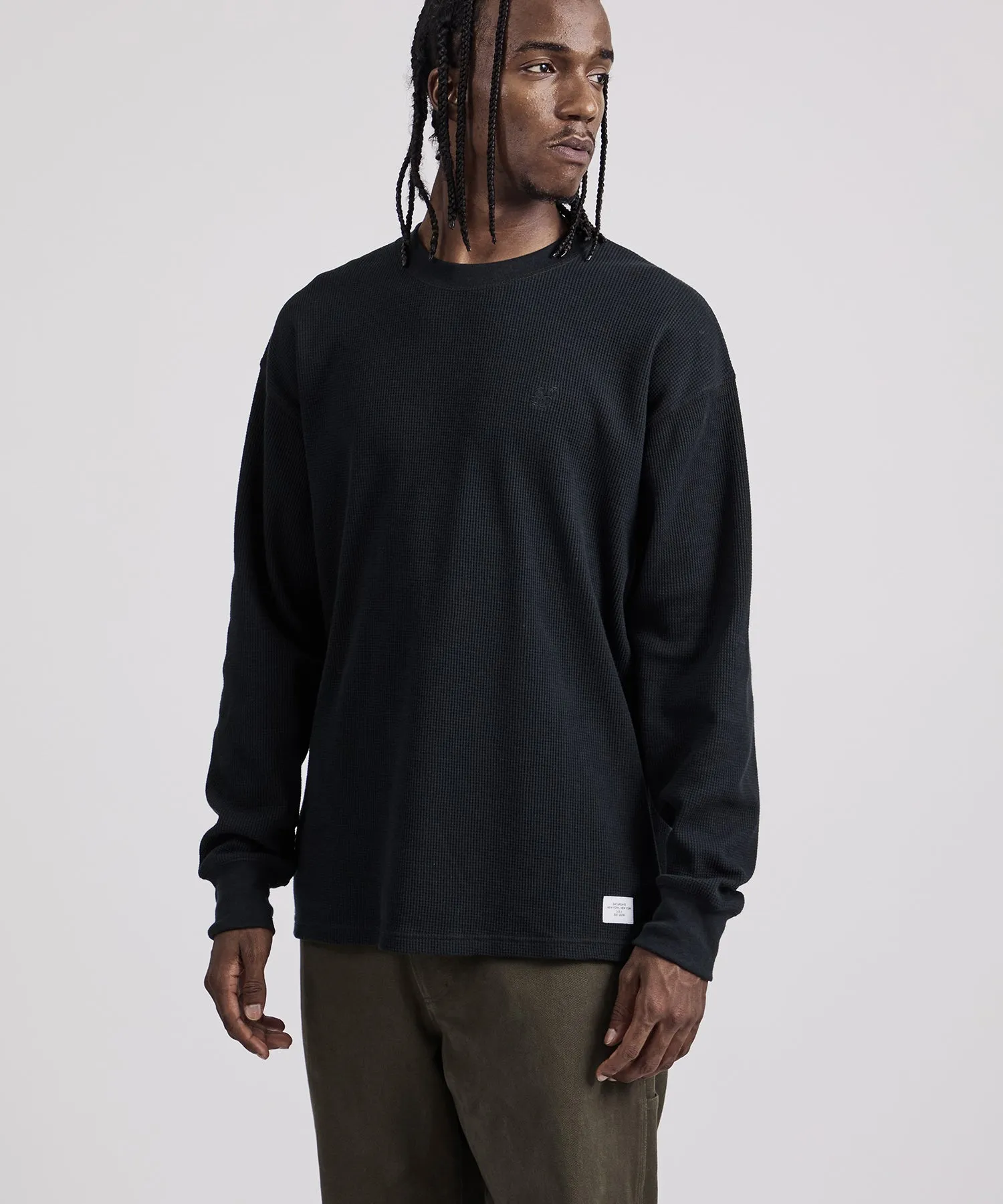 Alex Waffle Relaxed Long Sleeve Tee sold by Saturdays New York City product image thumbnail 2