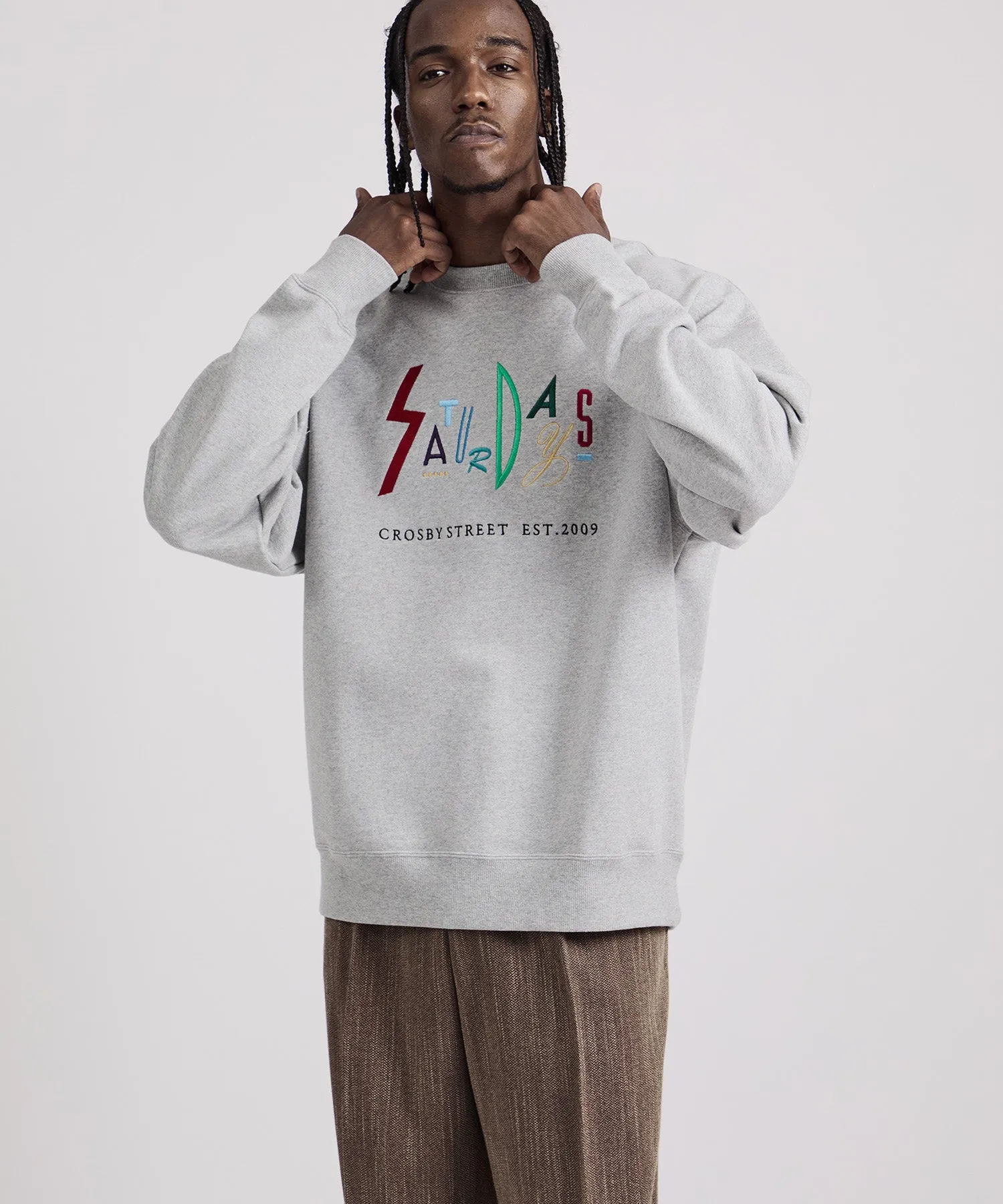 Bowery Live Color Embroidered Sweatshirt sold by Saturdays New York City product image thumbnail 2
