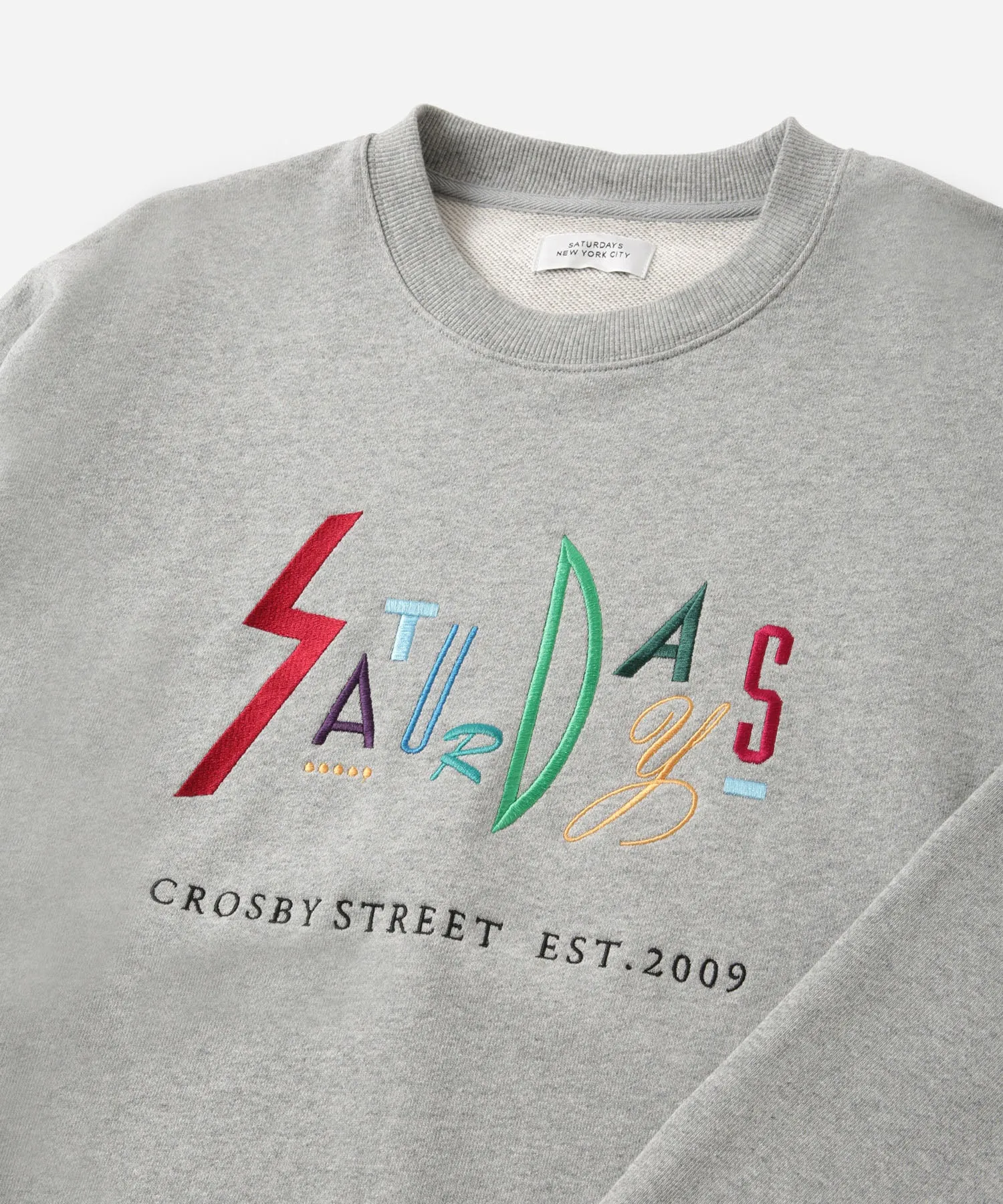 Bowery Live Color Embroidered Sweatshirt sold by Saturdays New York City product image thumbnail 4