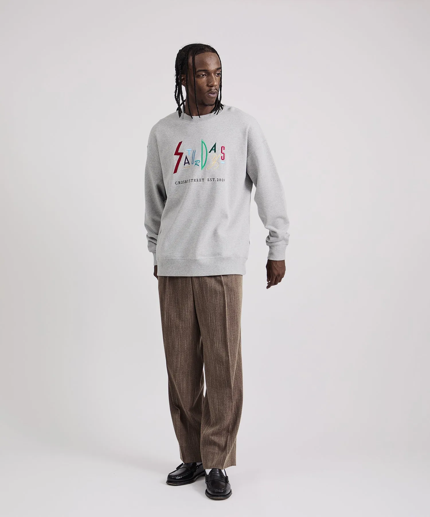Bowery Live Color Embroidered Sweatshirt sold by Saturdays New York City product image thumbnail 3