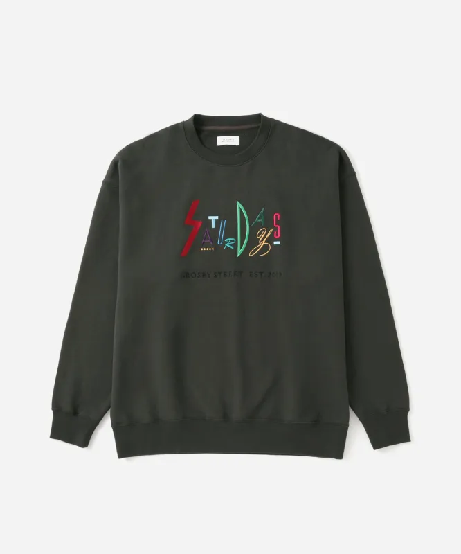 Bowery Live Color Embroidered Sweatshirt sold by Saturdays New York City