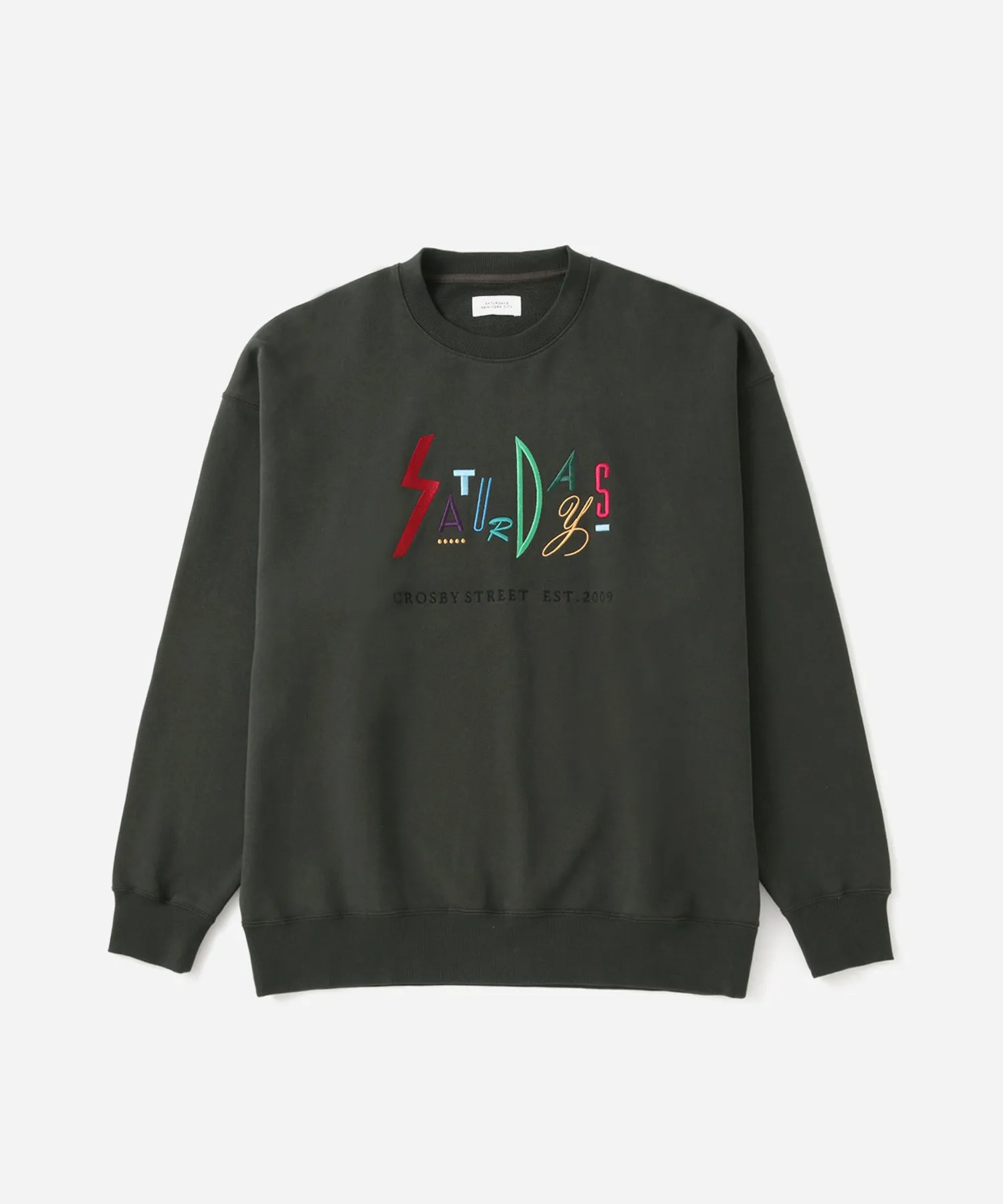 Bowery Live Color Embroidered Sweatshirt sold by Saturdays New York City