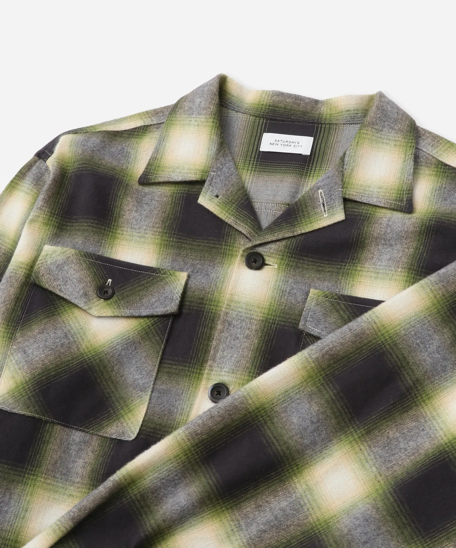 Marco Flannel Checked Shirt sold by Saturdays New York City product image thumbnail 4