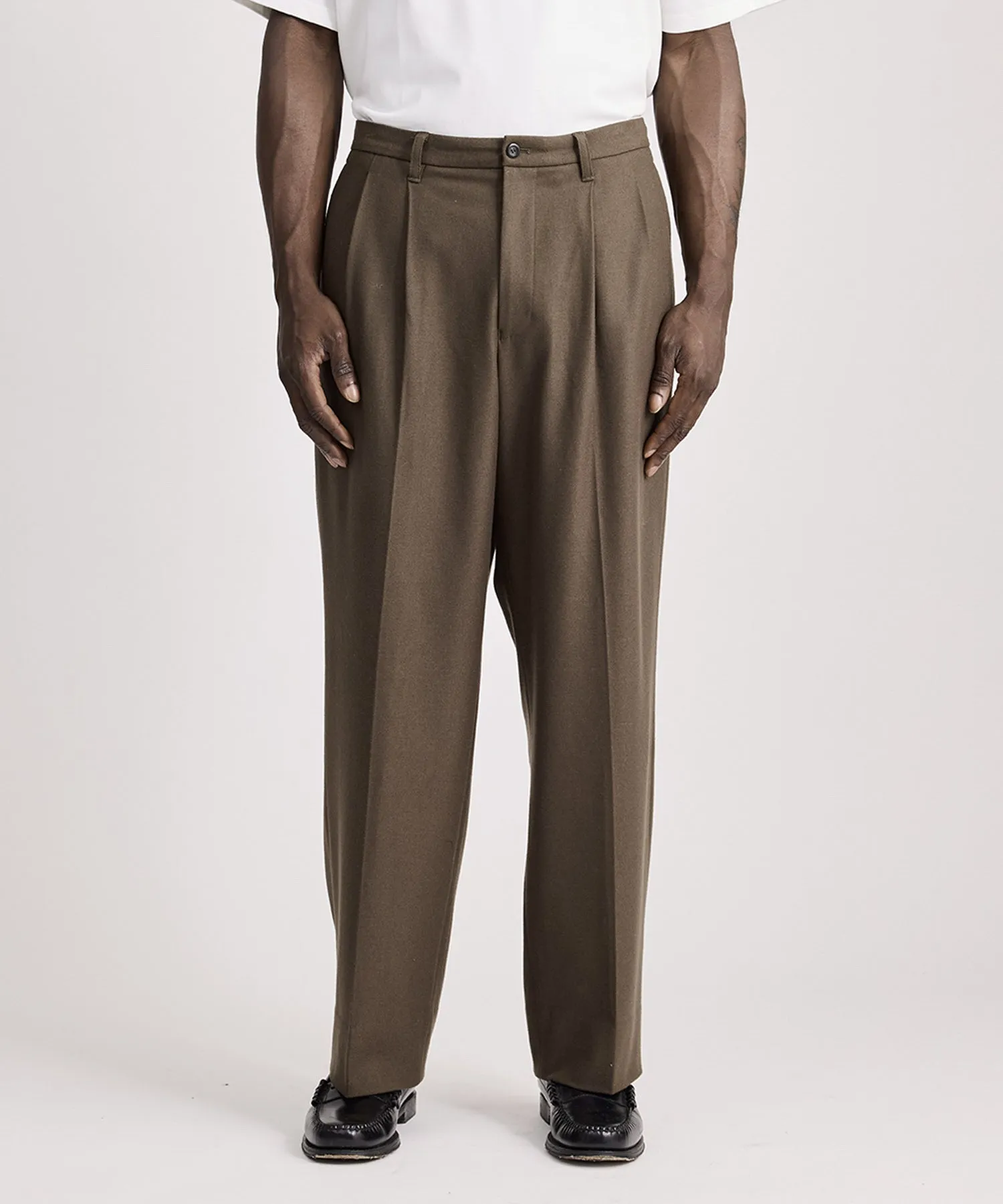 George Flannel Two Tuck Pant sold by Saturdays New York City product image thumbnail 2