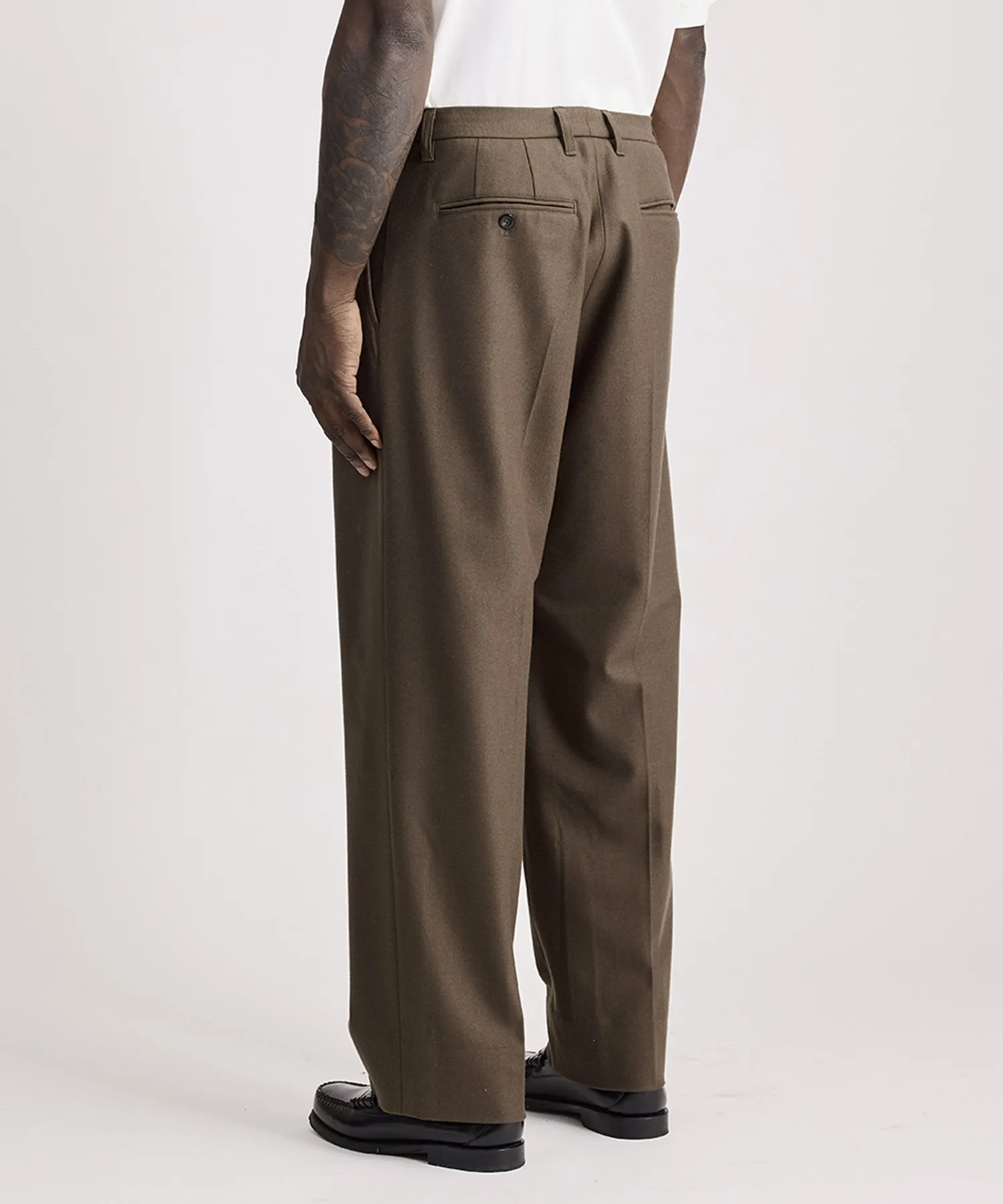 George Flannel Two Tuck Pant sold by Saturdays New York City product image thumbnail 3