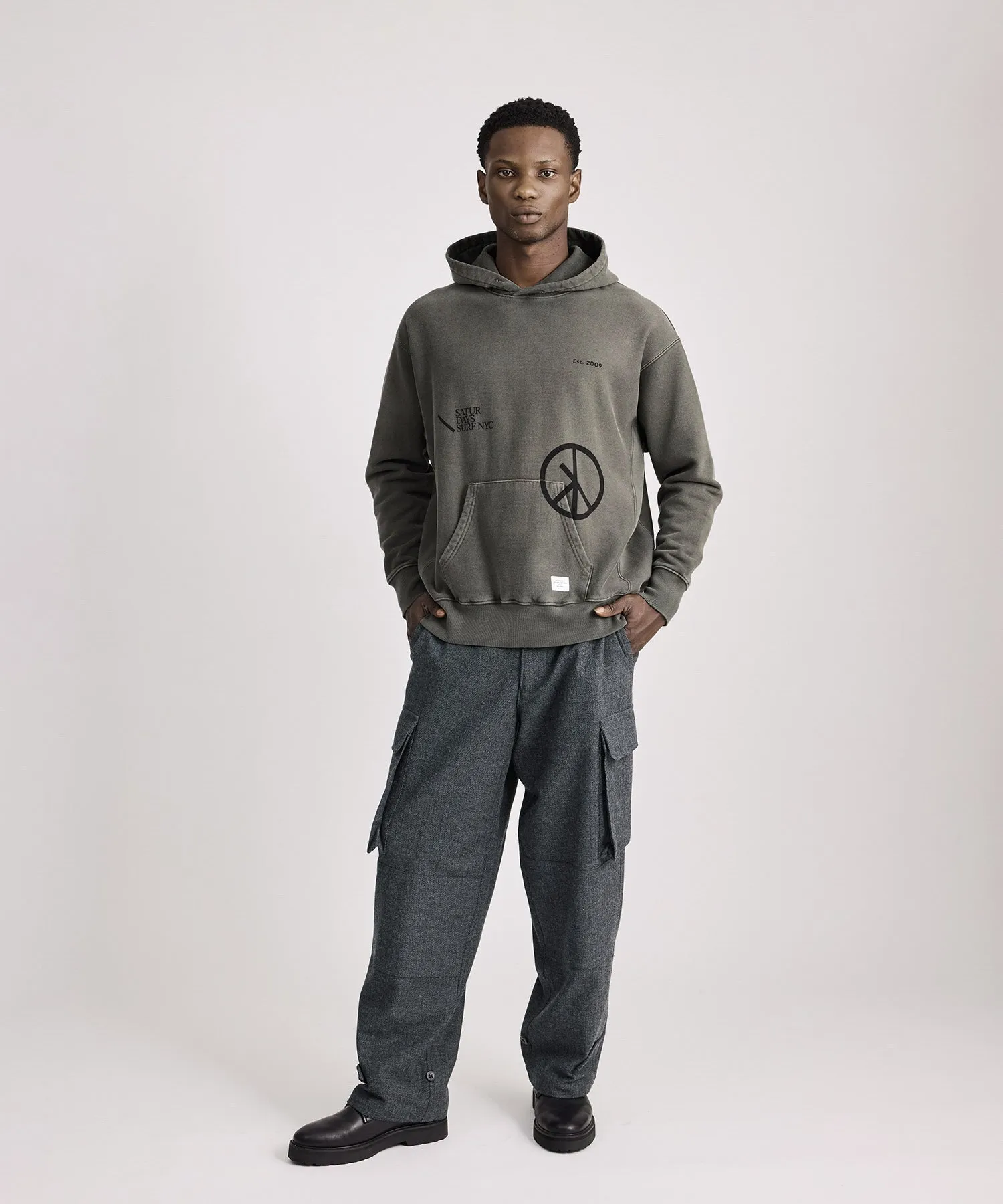 Warren Sunburned Peace Hoodie sold by Saturdays New York City product image thumbnail 3