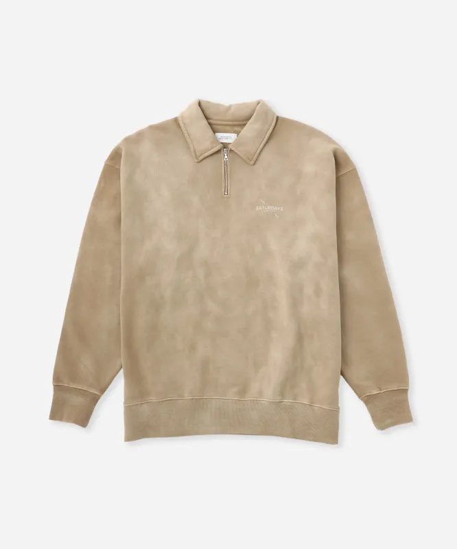 Mott Relaxed Quarter Zip Surf Sweatshirt sold by Saturdays New York City