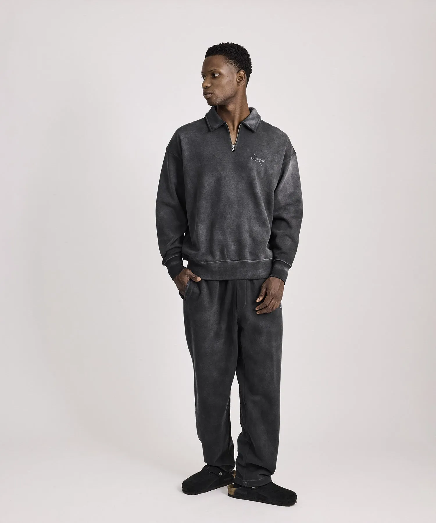 Mott Relaxed Quarter Zip Surf Sweatshirt sold by Saturdays New York City product image thumbnail 3