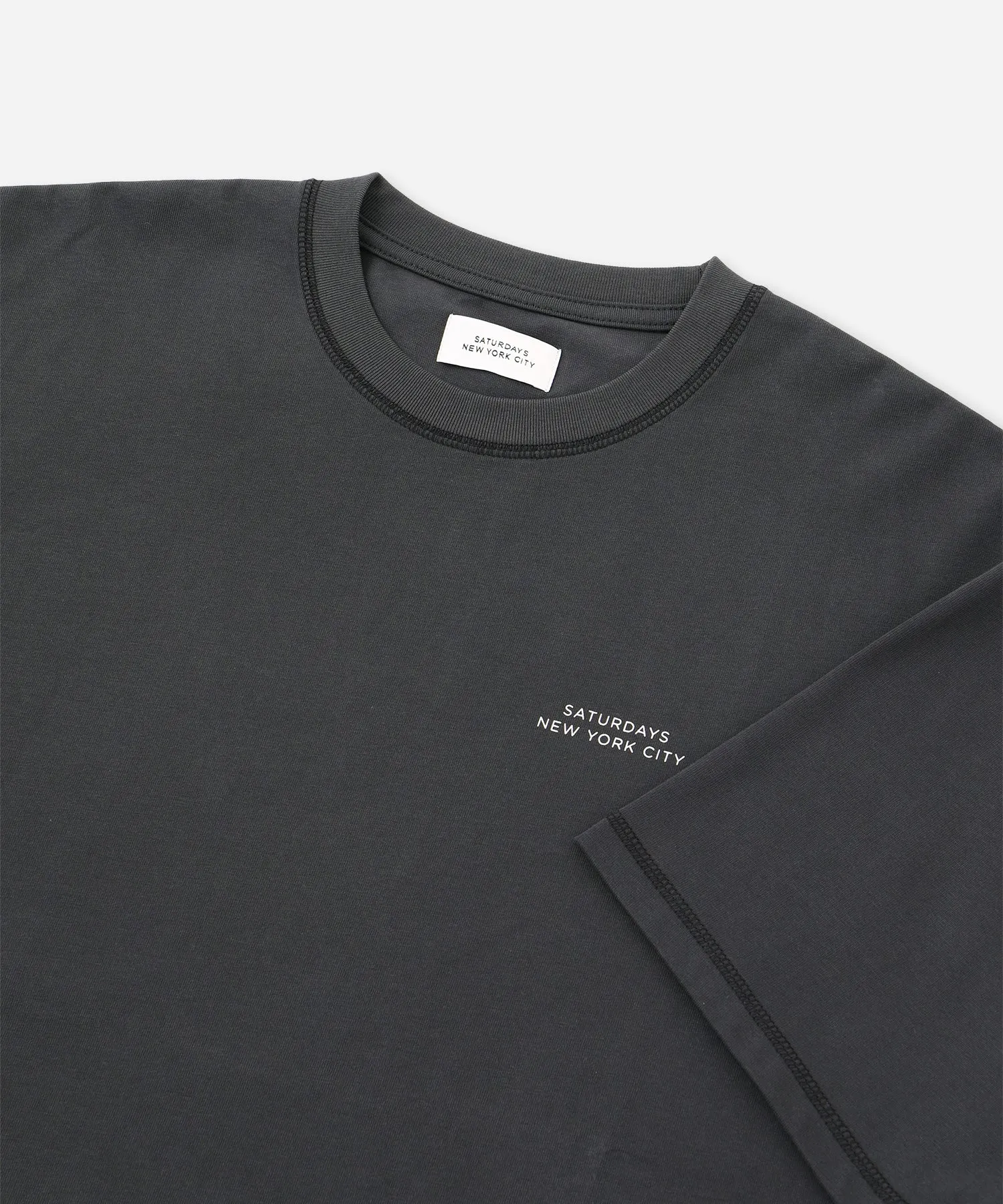 Contrast Stitch Relaxed Short Sleeve Tee sold by Saturdays New York City product image thumbnail 4