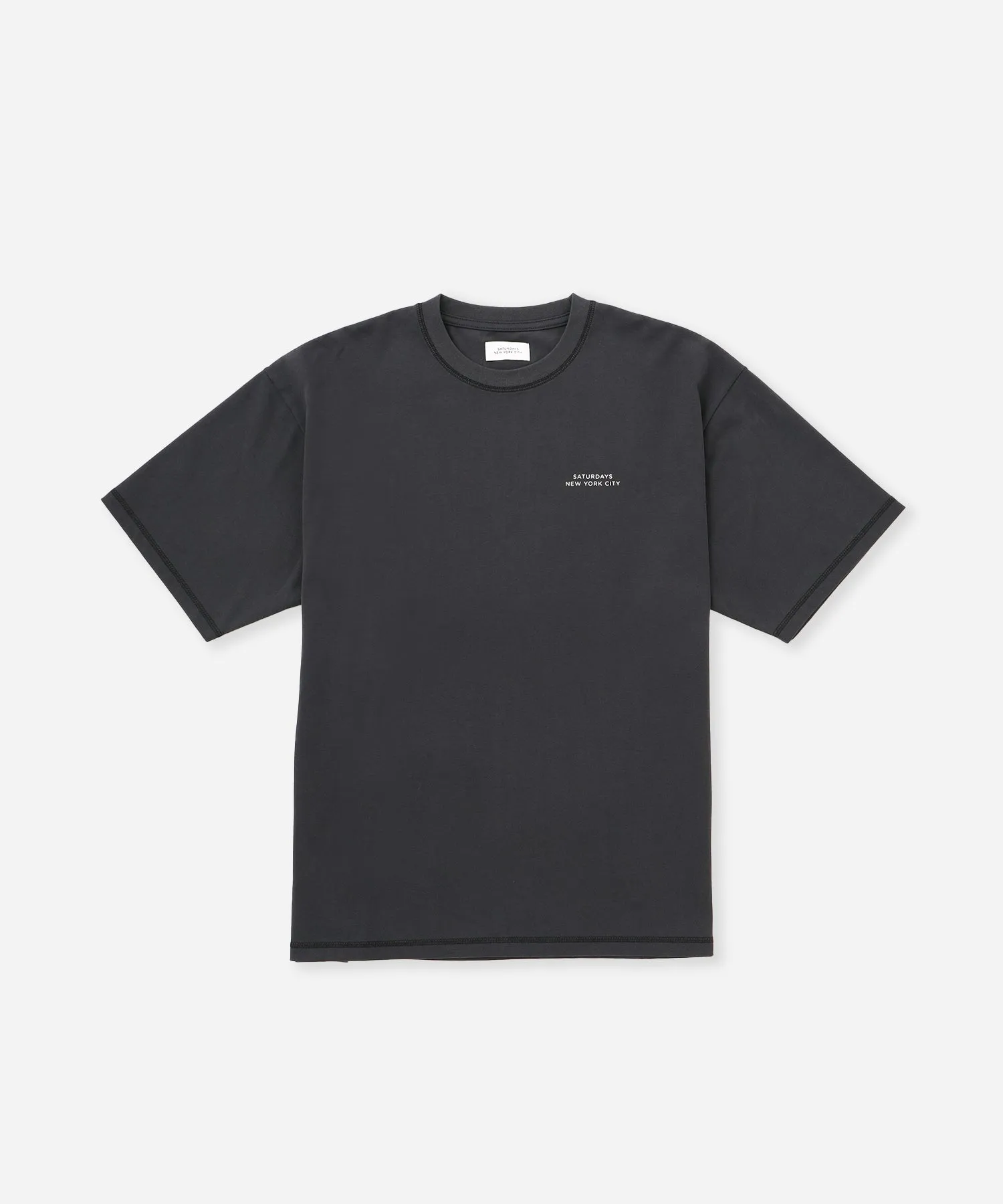 Contrast Stitch Relaxed Short Sleeve Tee sold by Saturdays New York City