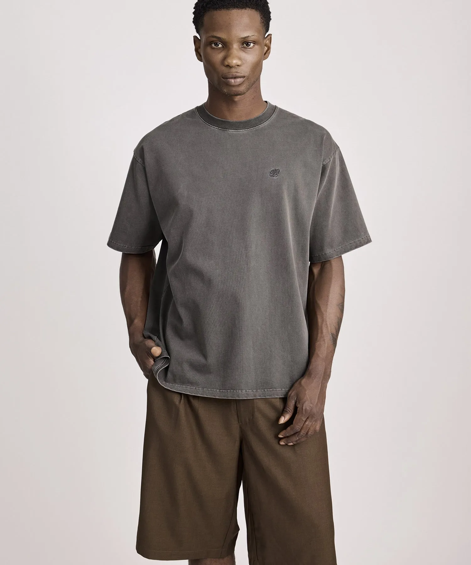 SNYC Relaxed Pigment Dyed Short Sleeve Tee sold by Saturdays New York City product image thumbnail 2