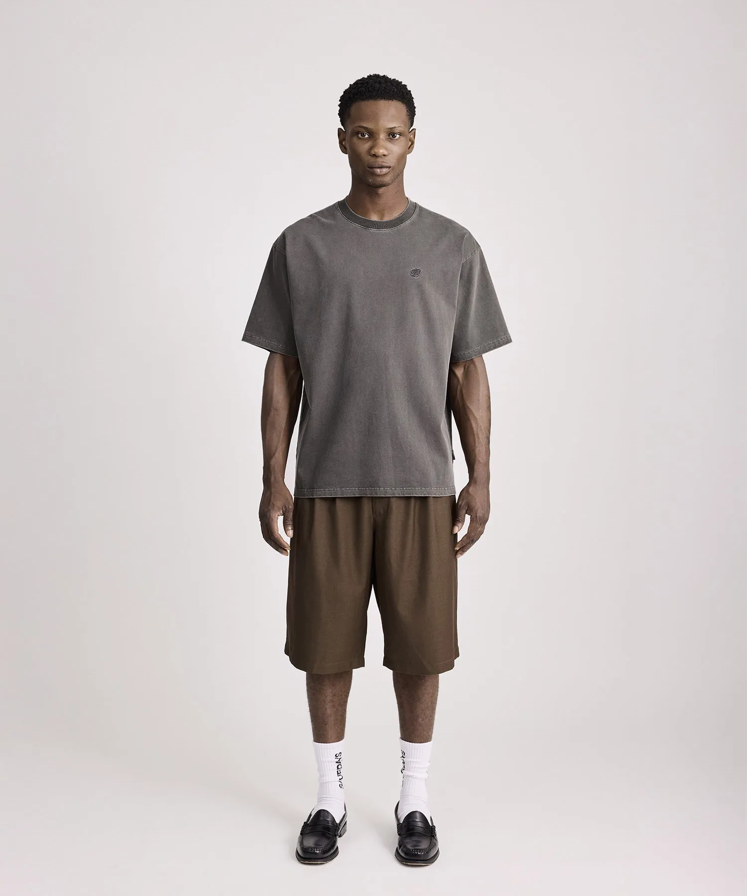 SNYC Relaxed Pigment Dyed Short Sleeve Tee sold by Saturdays New York City product image thumbnail 3