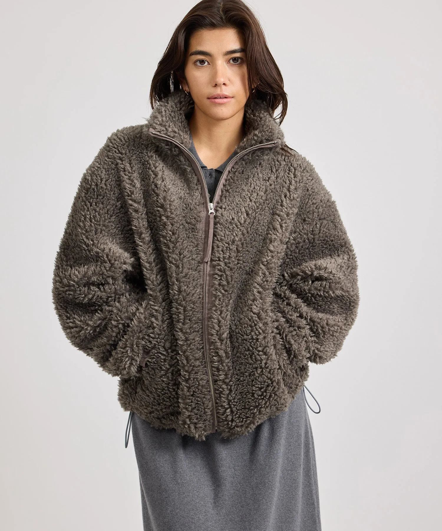 Alessia Boa Fleece Blouson sold by Saturdays New York City product image thumbnail 2