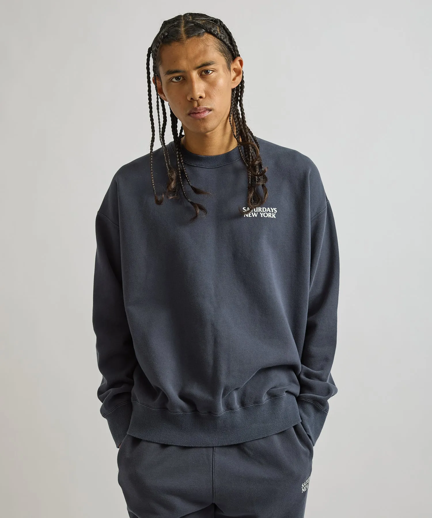 Ari Relaxed Ozone Washed Sweatshirt sold by Saturdays New York City product image thumbnail 2