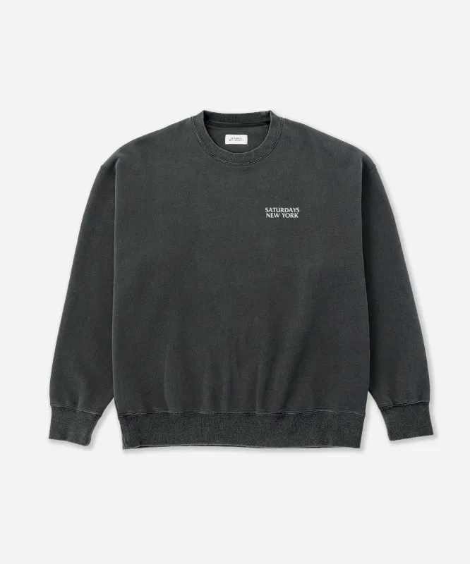 Ari Relaxed Ozone Washed Sweatshirt made by Saturdays New York City