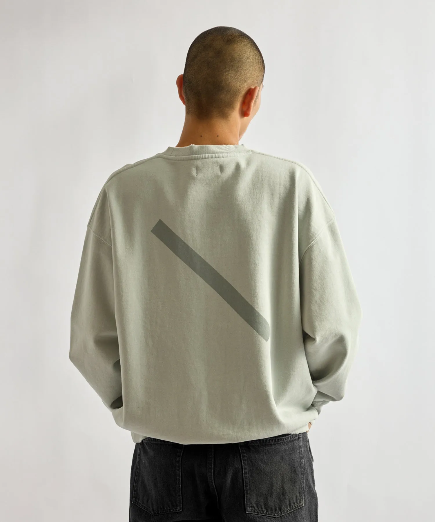 Bowery Garment Dyed Slash Sweatshirt sold by Saturdays New York City product image thumbnail 2