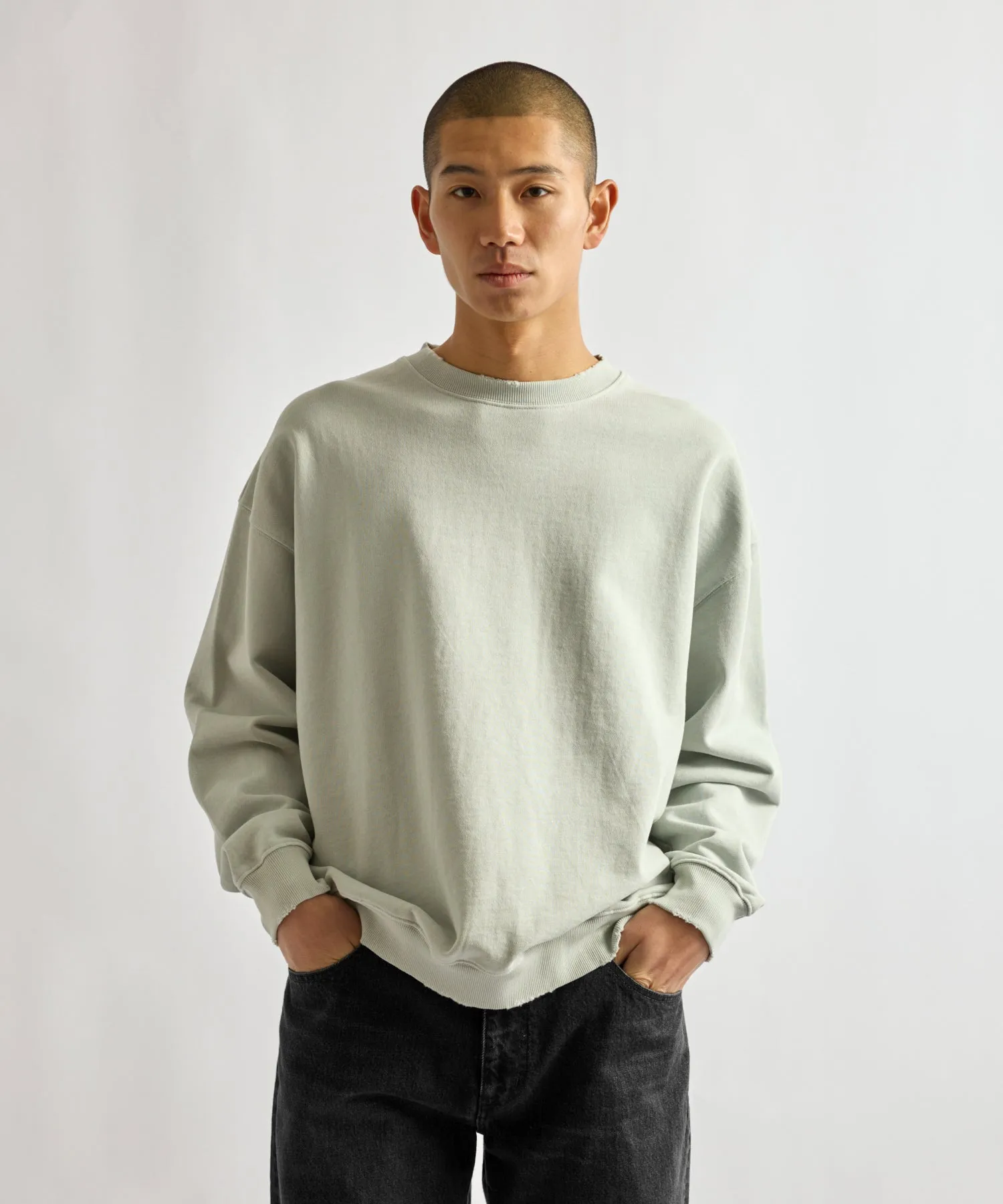 Bowery Garment Dyed Slash Sweatshirt sold by Saturdays New York City product image thumbnail 3