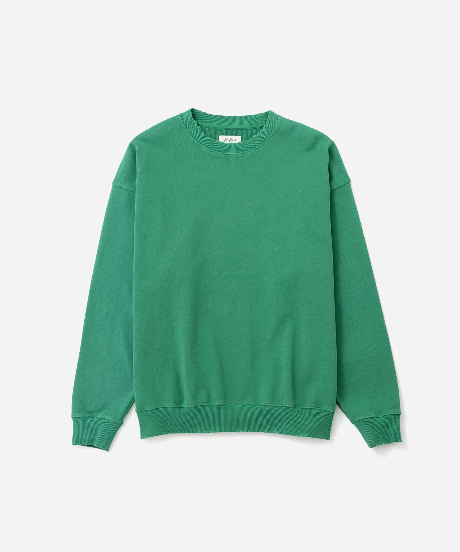 Bowery Garment Dyed Slash Sweatshirt sold by Saturdays New York City