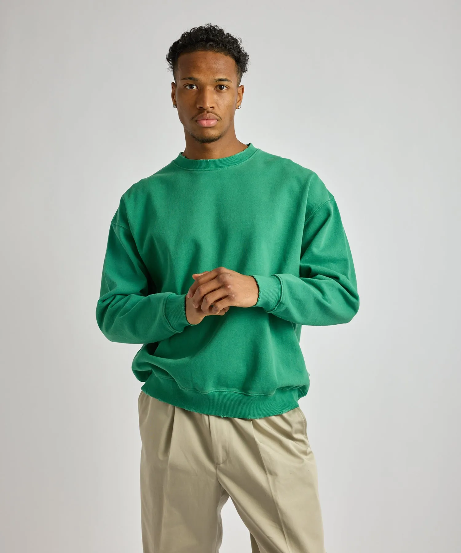 Bowery Garment Dyed Slash Sweatshirt sold by Saturdays New York City product image thumbnail 3