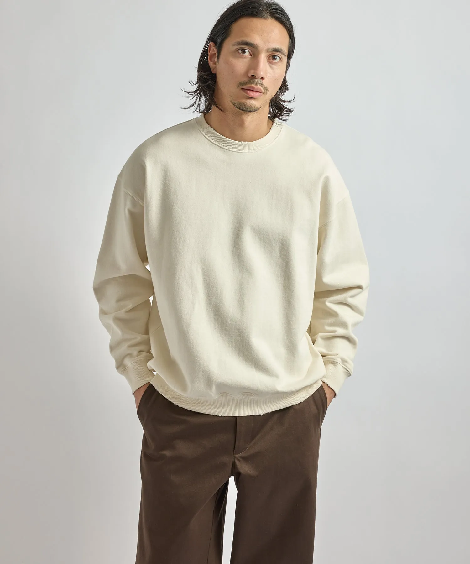 Bowery Garment Dyed Slash Sweatshirt sold by Saturdays New York City product image thumbnail 3