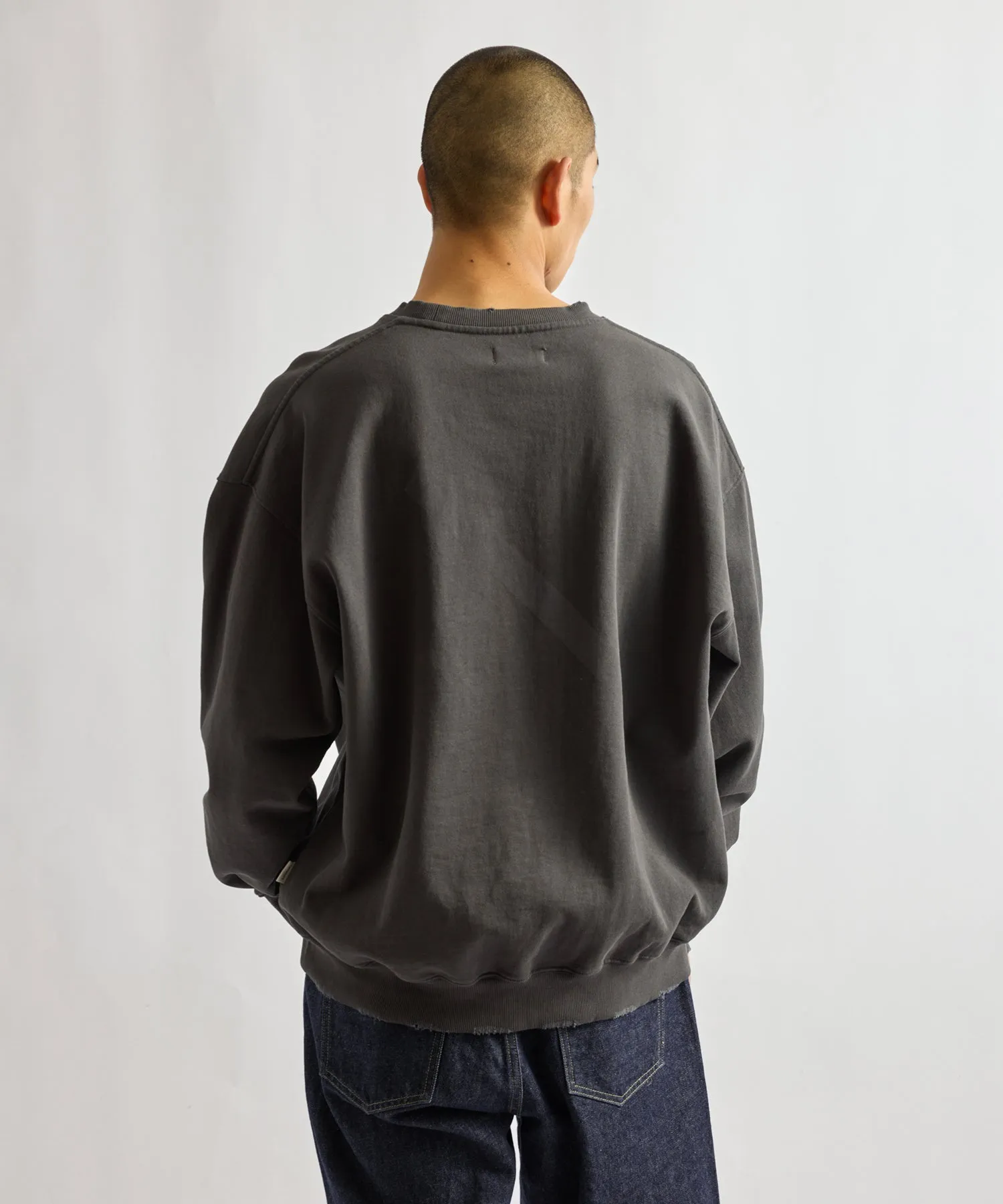 Bowery Garment Dyed Slash Sweatshirt sold by Saturdays New York City product image thumbnail 2