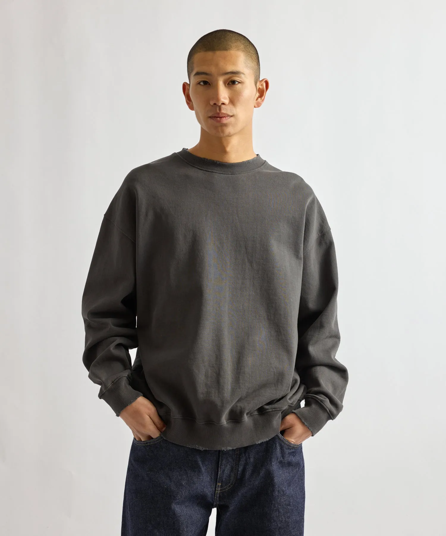 Bowery Garment Dyed Slash Sweatshirt sold by Saturdays New York City product image thumbnail 3