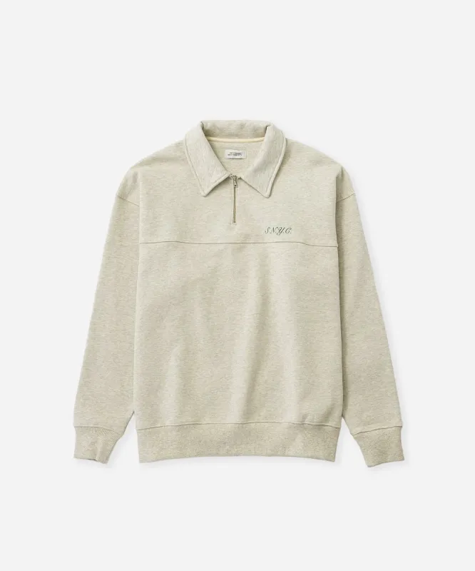 Mott Relaxed Quarter Zip Sweatshirt sold by Saturdays New York City