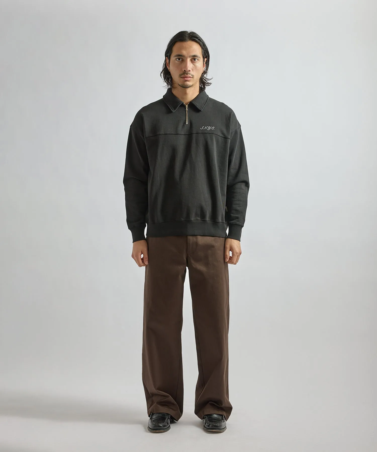Mott Relaxed Quarter Zip Sweatshirt sold by Saturdays New York City product image thumbnail 3