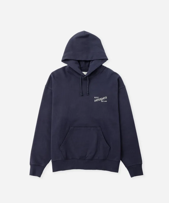 Warren Vintage Serif Relaxed Hoodie sold by Saturdays New York City