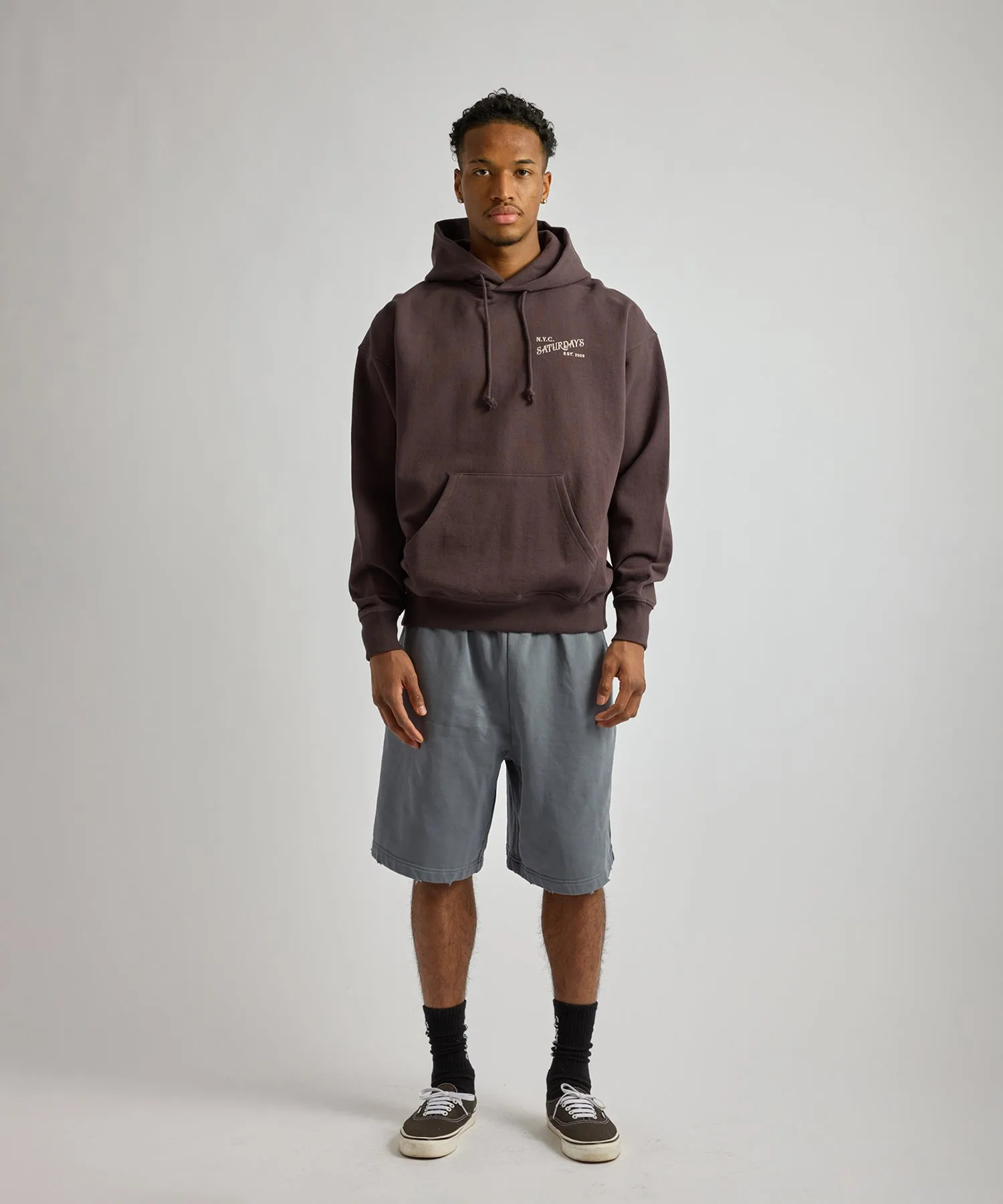 Warren Vintage Serif Relaxed Hoodie sold by Saturdays New York City product image thumbnail 3