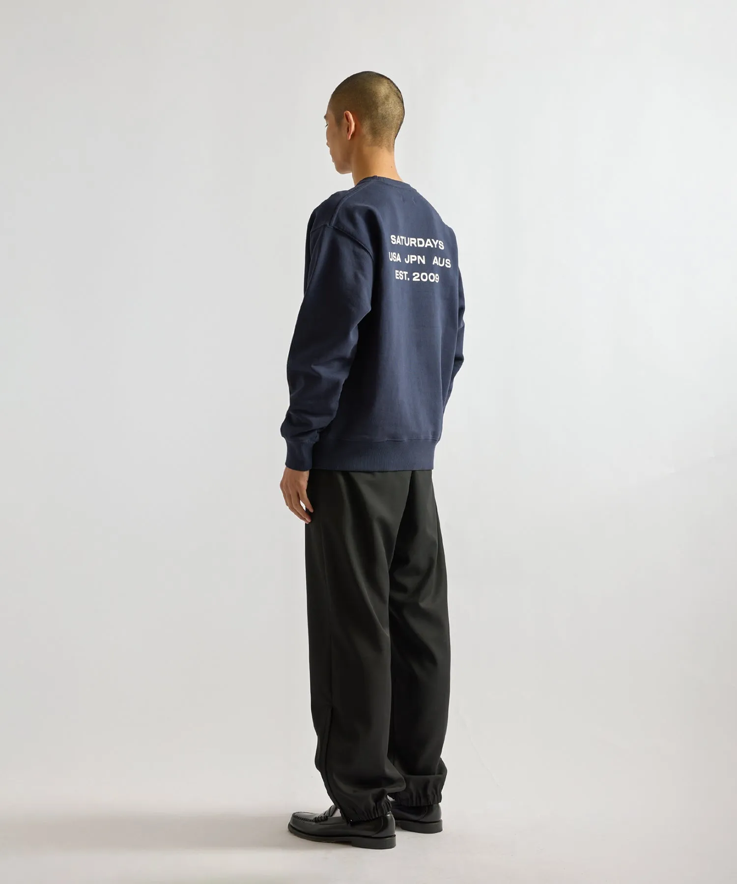 Bowery International Crew Sweatshirt sold by Saturdays New York City product image thumbnail 4