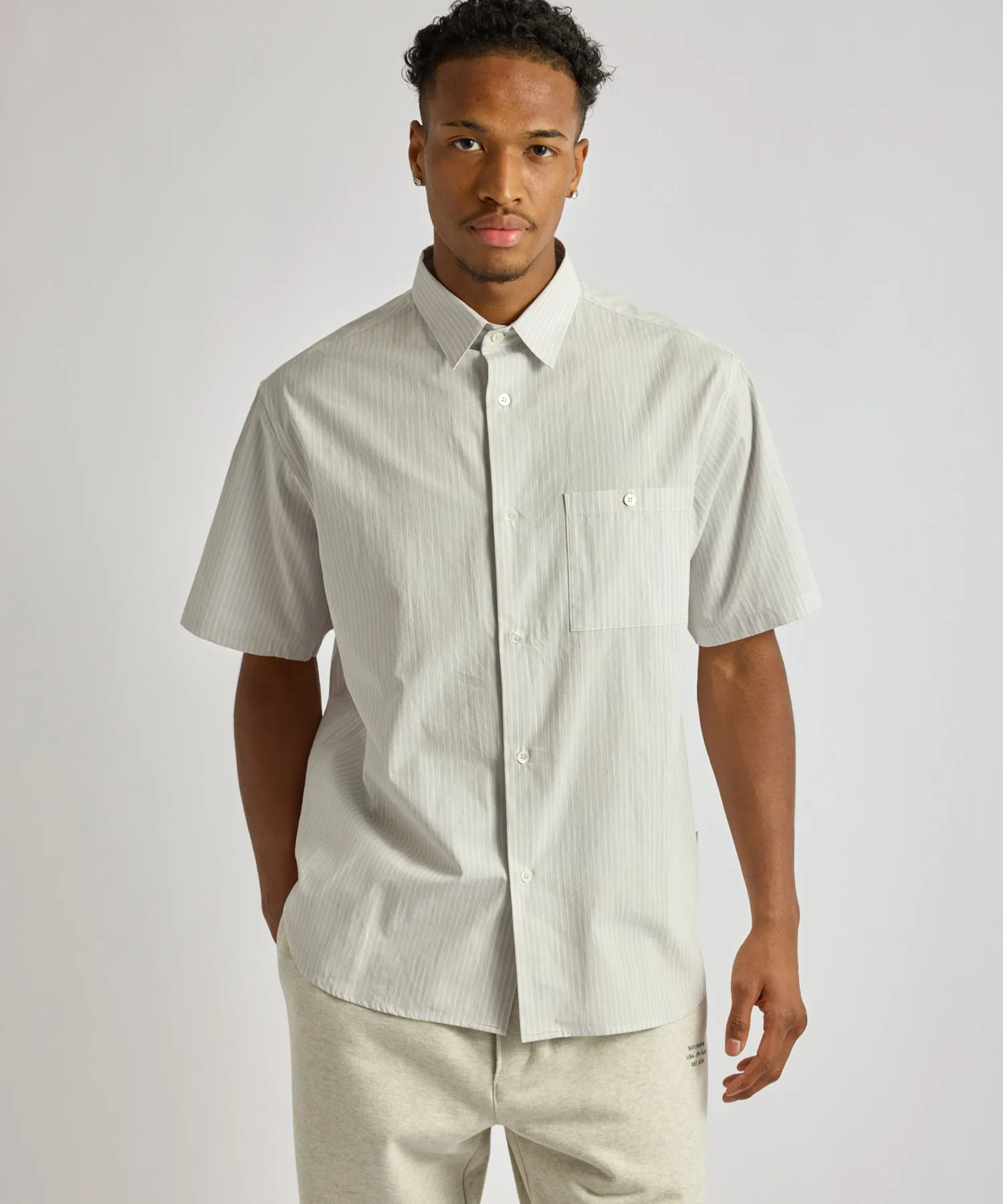 Bruce Stripe Short Sleeve Shirt sold by Saturdays New York City product image thumbnail 2