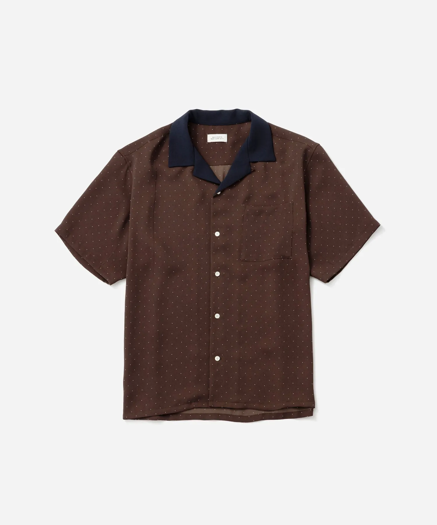 Hester Dot Print Short Sleeve Shirt sold by Saturdays New York City