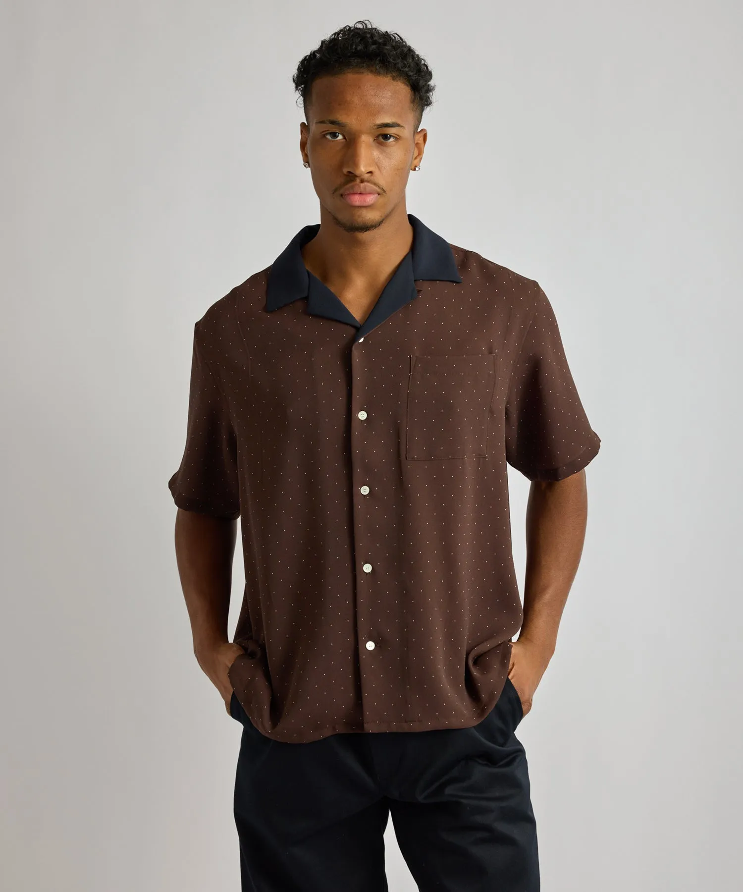 Hester Dot Print Short Sleeve Shirt sold by Saturdays New York City product image thumbnail 2