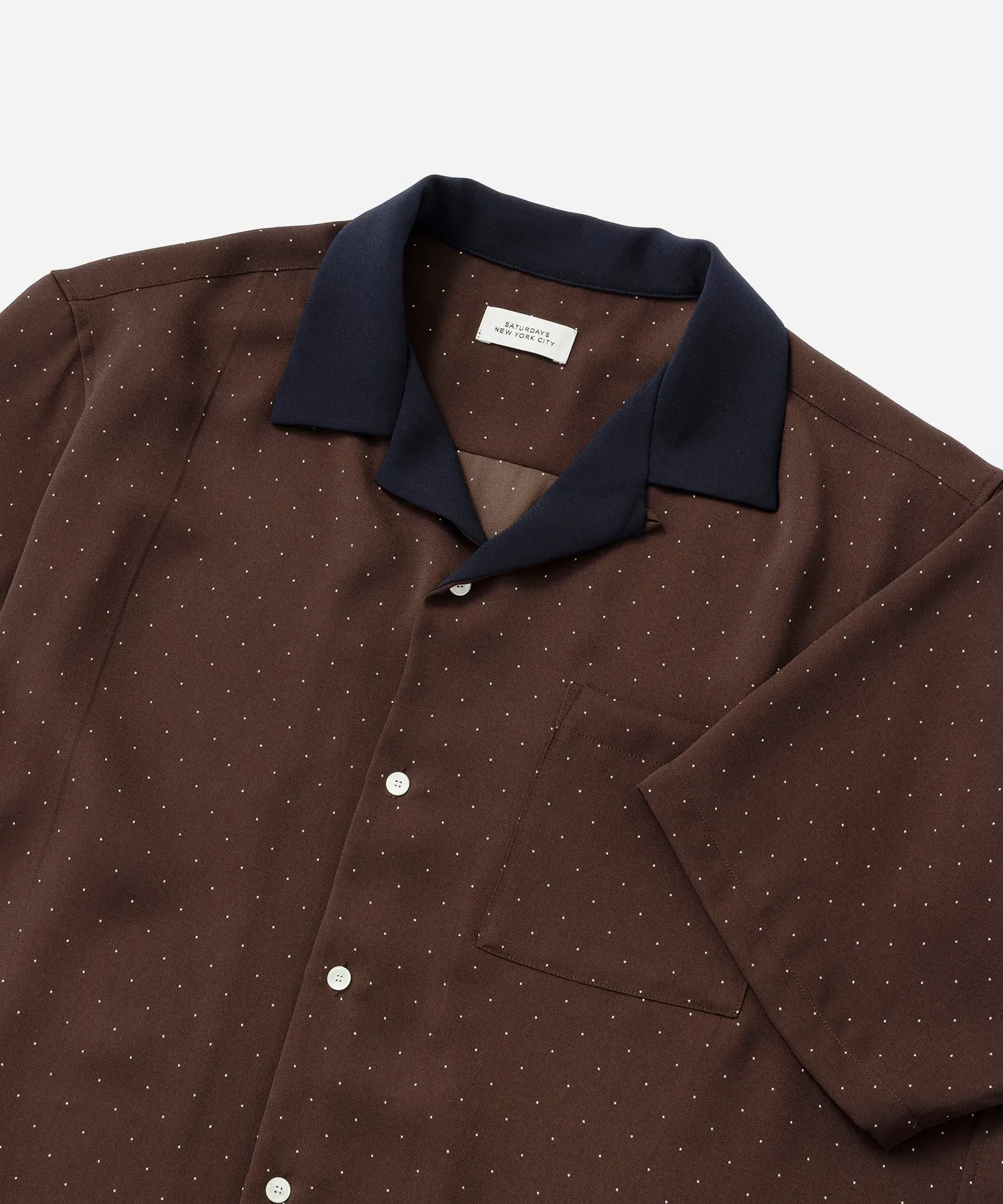 Hester Dot Print Short Sleeve Shirt sold by Saturdays New York City product image thumbnail 5