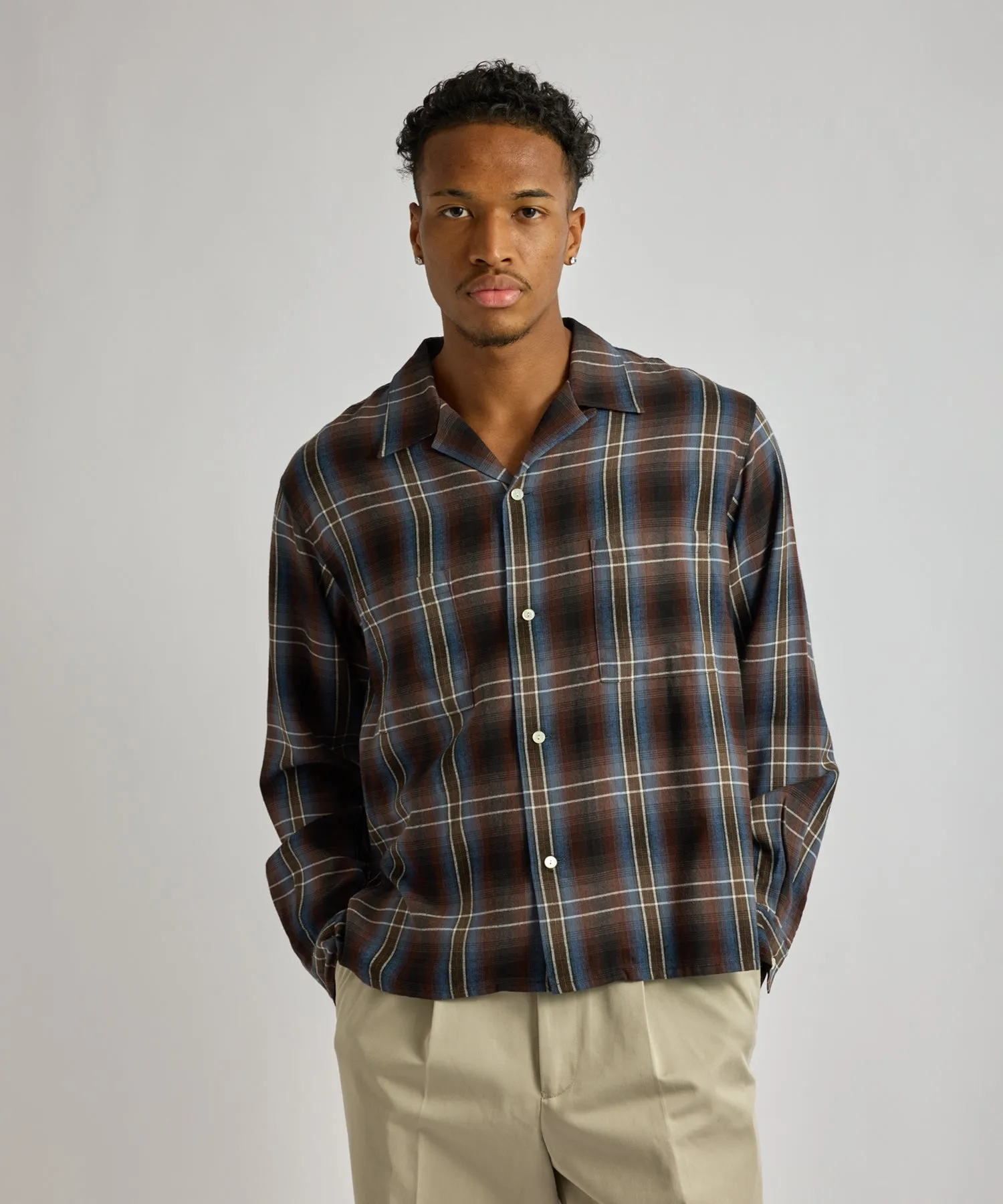 Marco Vintage Check Long Sleeve Shirt sold by Saturdays New York City product image thumbnail 2