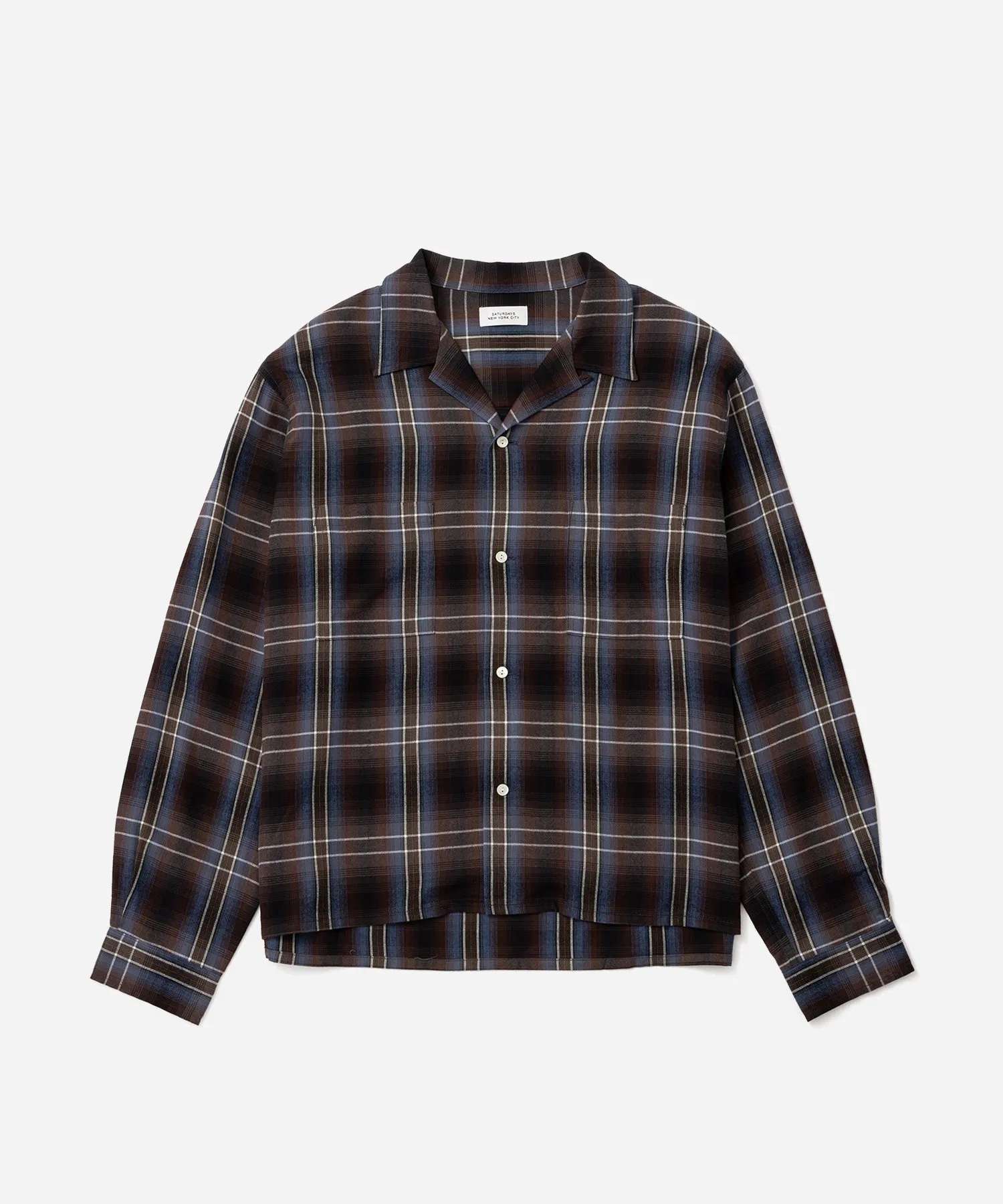 Marco Vintage Check Long Sleeve Shirt sold by Saturdays New York City