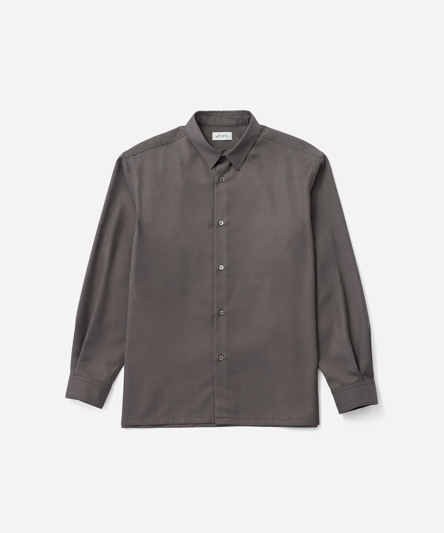 Kenmare Tropical Wool Long Sleeve Shirt sold by Saturdays New York City