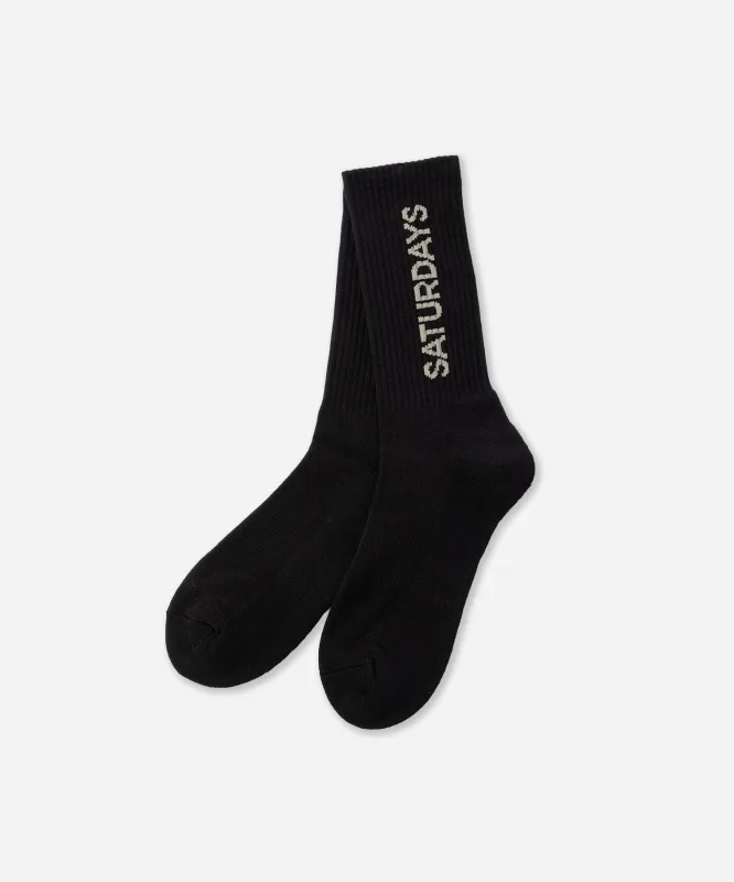 Logo Socks sold by Saturdays New York City