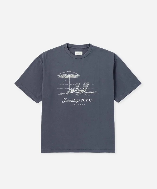 Beach Chair Ozone Wash Relaxed Tee sold by Saturdays New York City