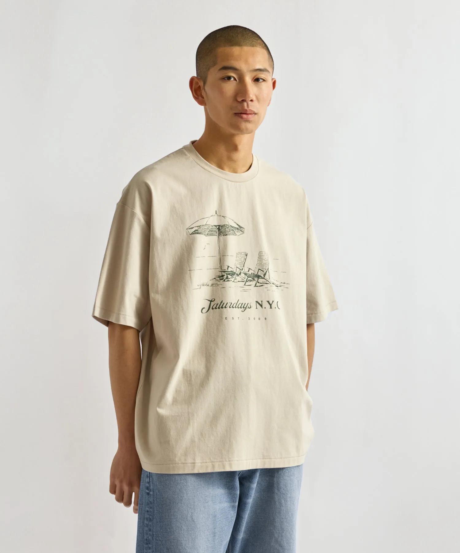 Beach Chair Ozone Wash Relaxed Tee sold by Saturdays New York City product image thumbnail 2