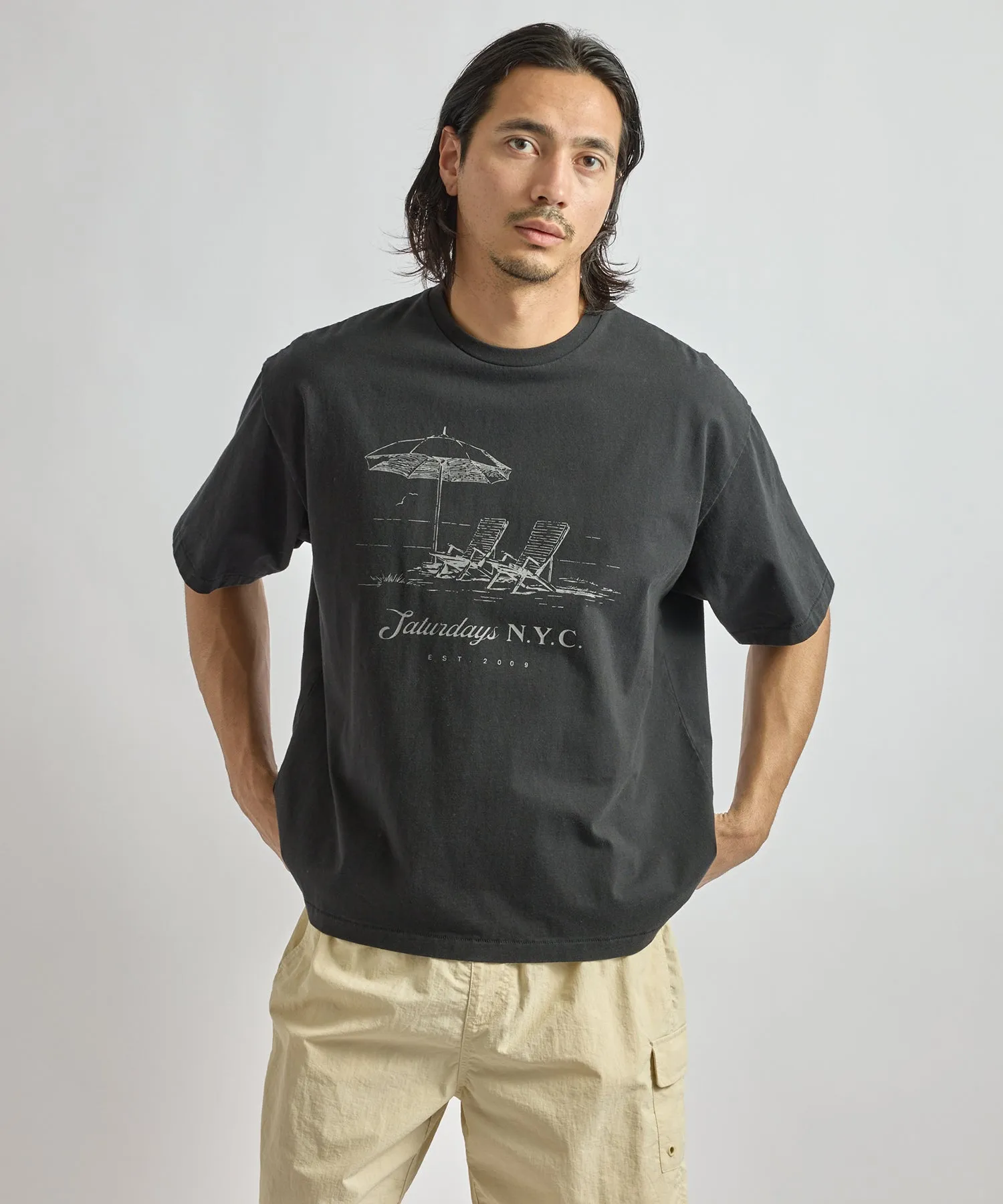 Beach Chair Ozone Wash Relaxed Tee sold by Saturdays New York City product image thumbnail 2