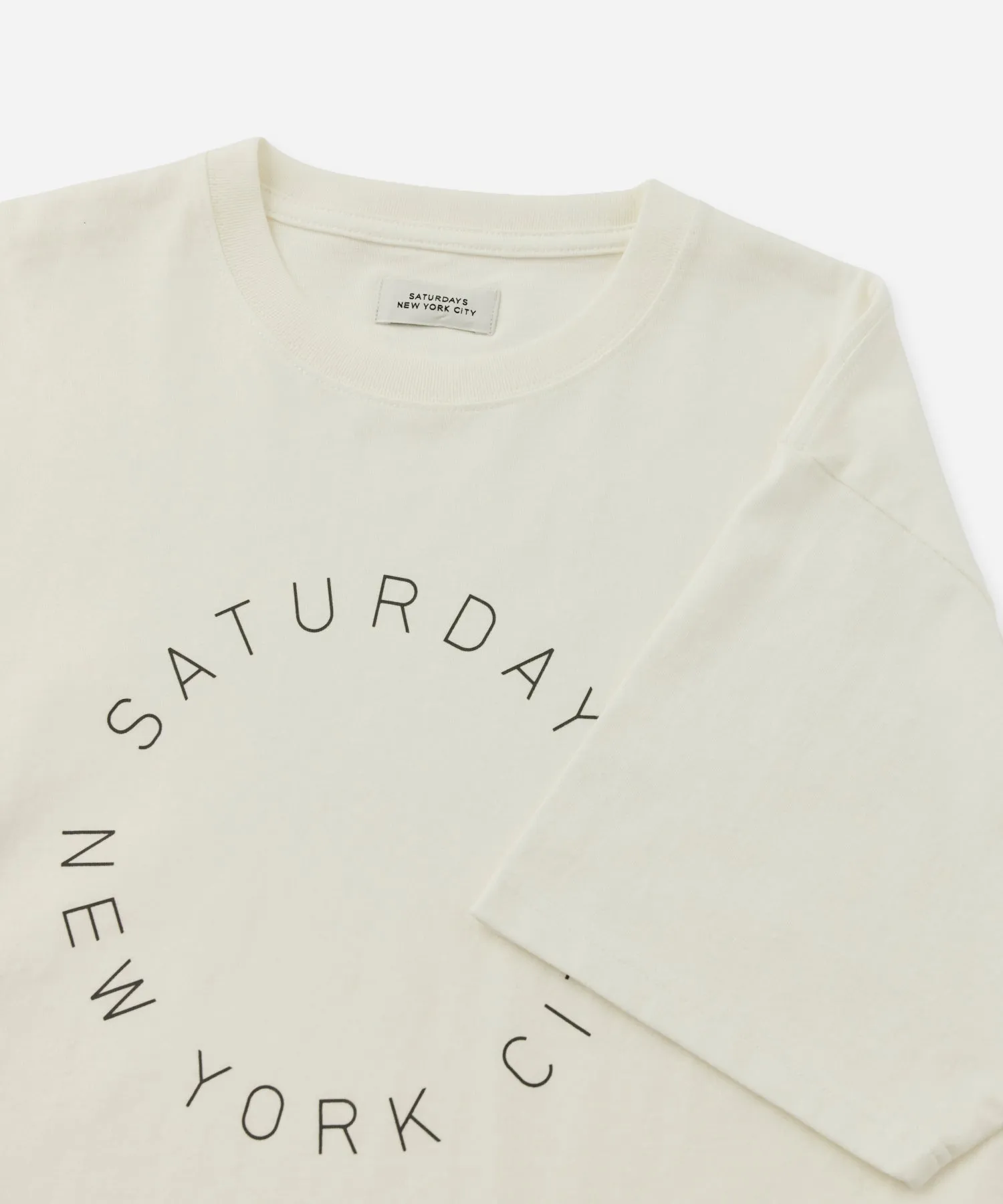 Circular Saturdays Logo Short Sleeve Tee sold by Saturdays New York City product image thumbnail 5