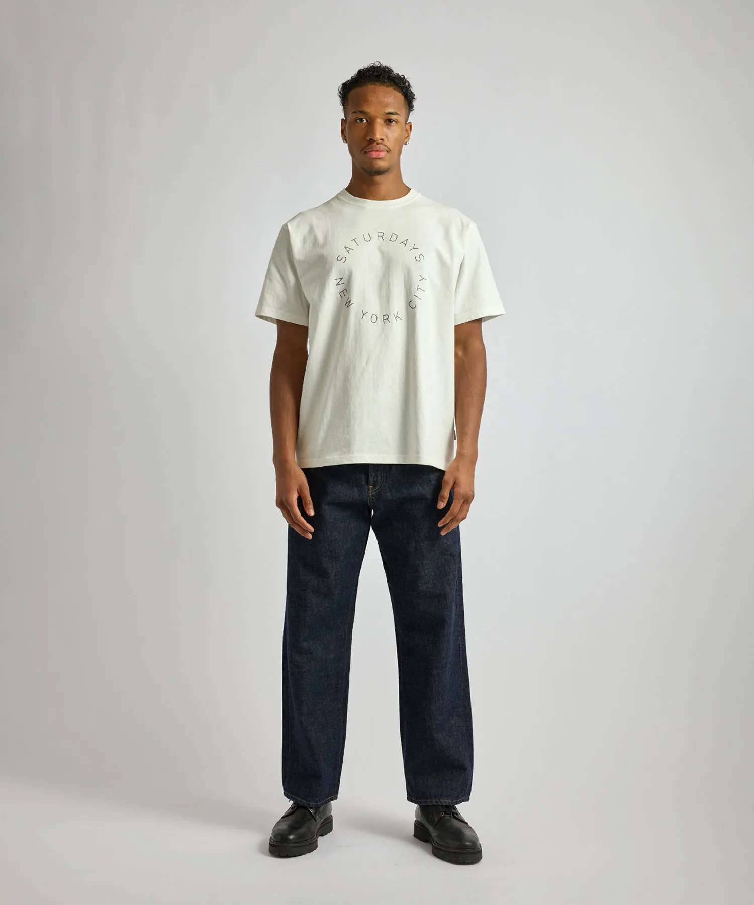 Circular Saturdays Logo Short Sleeve Tee sold by Saturdays New York City product image thumbnail 3