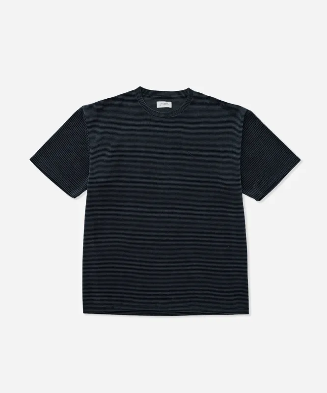 Velour Stripe Relaxed Short Sleeve Tee sold by Saturdays New York City