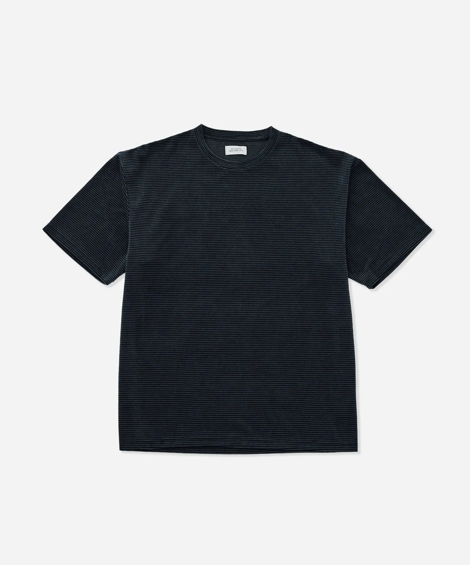 Velour Stripe Relaxed Short Sleeve Tee sold by Saturdays New York City