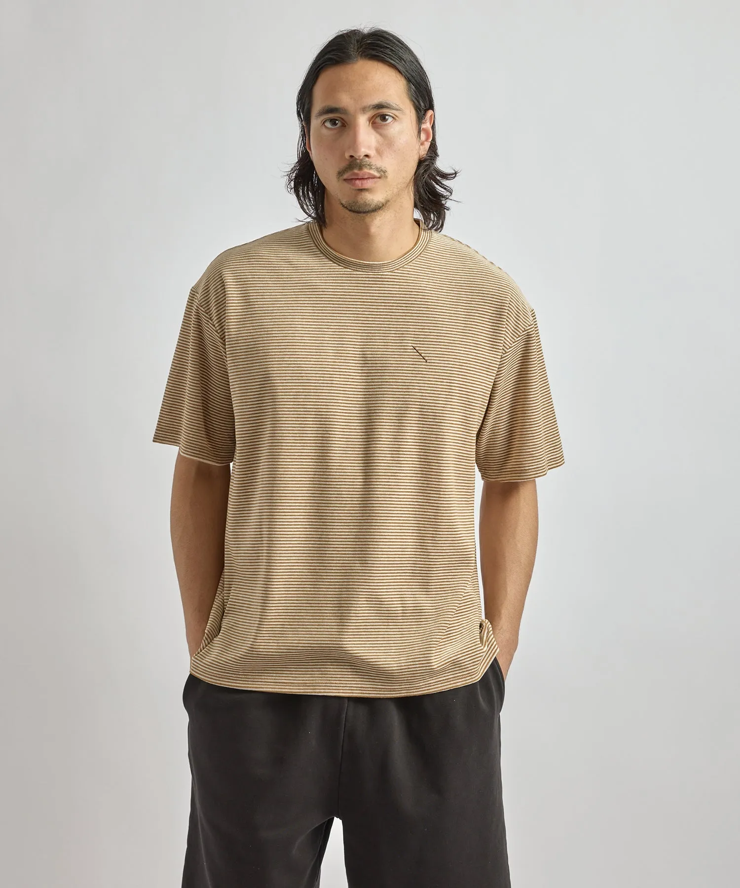 Velour Stripe Relaxed Short Sleeve Tee sold by Saturdays New York City product image thumbnail 2