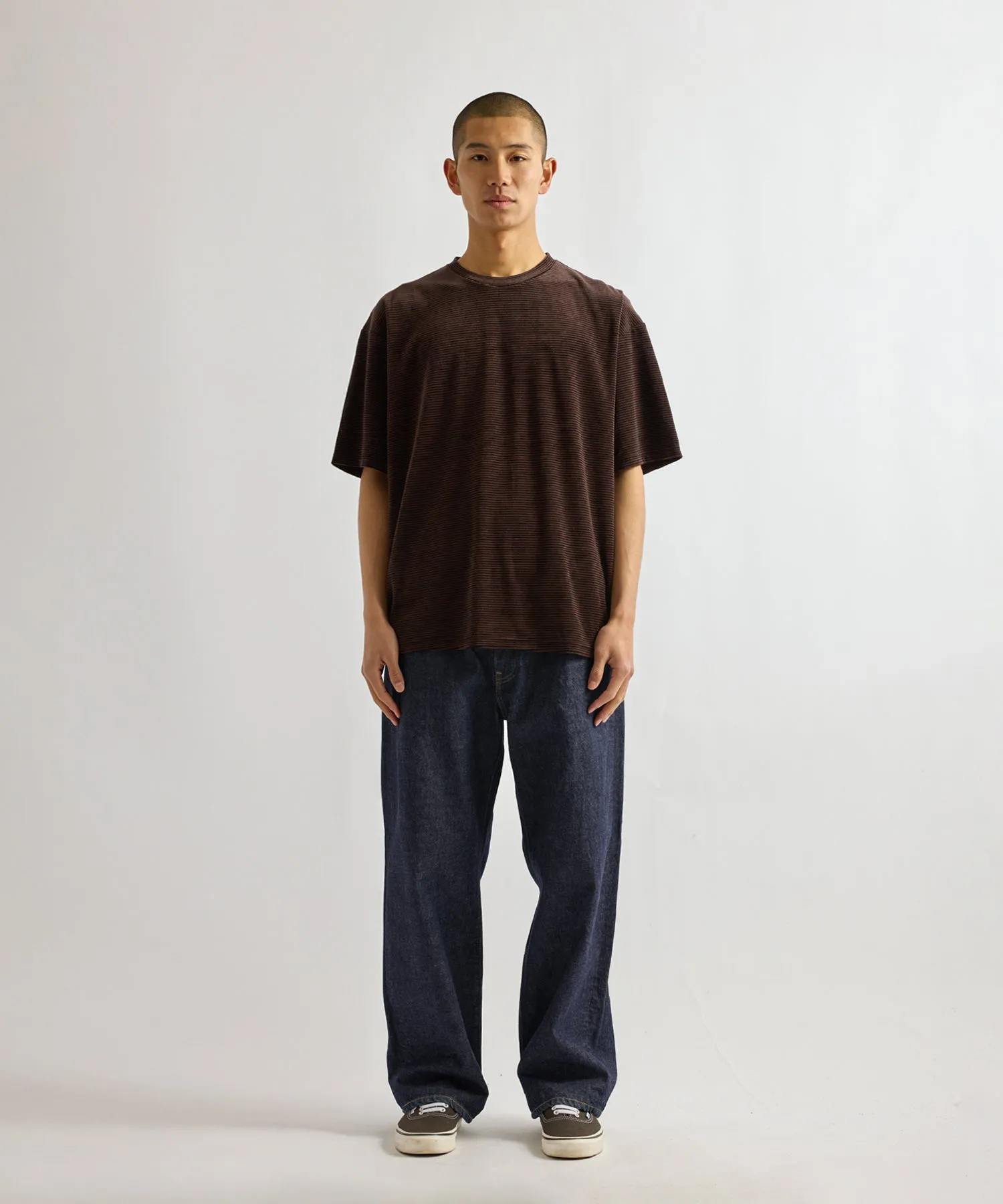 Velour Stripe Relaxed Short Sleeve Tee sold by Saturdays New York City product image thumbnail 3