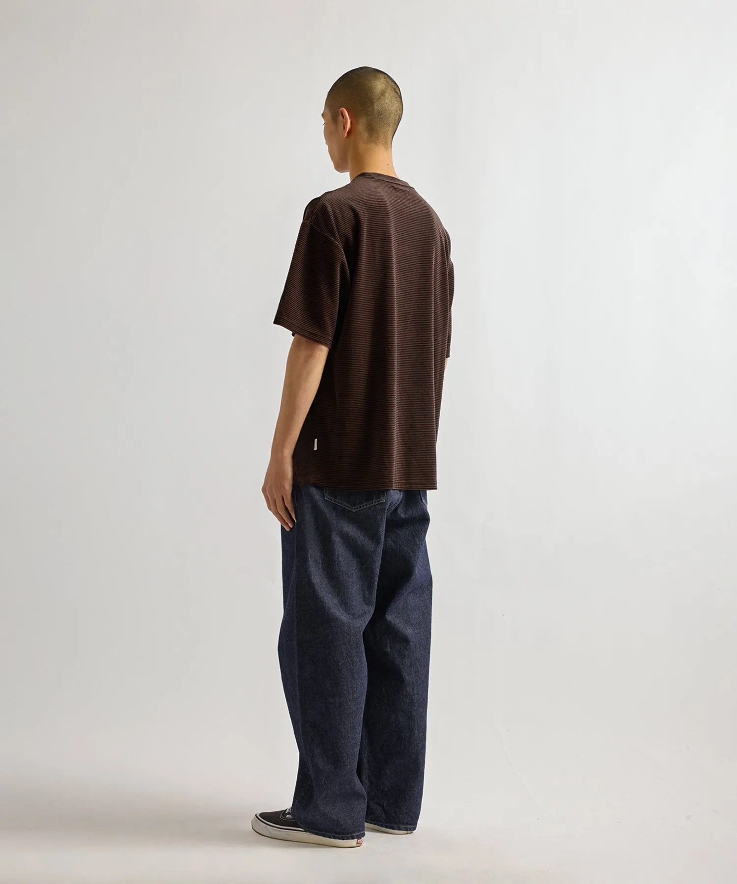 Velour Stripe Relaxed Short Sleeve Tee sold by Saturdays New York City product image thumbnail 4